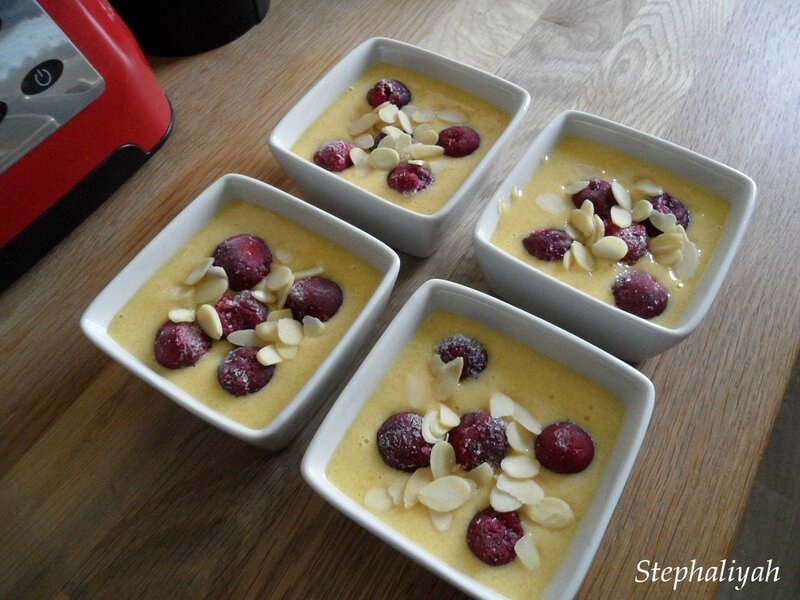 Petits gâteaux amandes cerises - 2