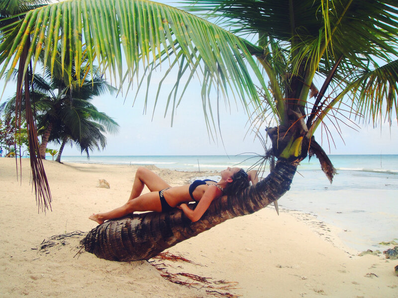 Sur une plage en Haiti