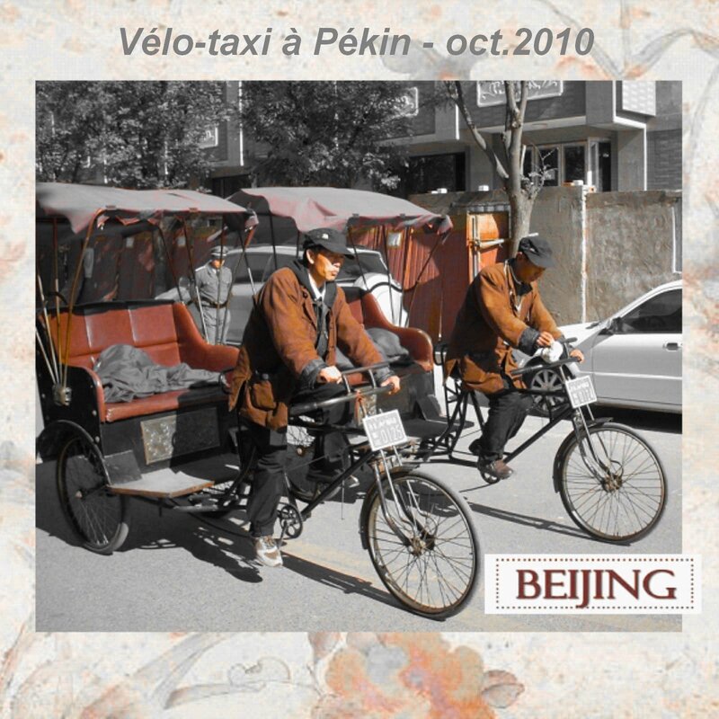 vélo taxi Pékin