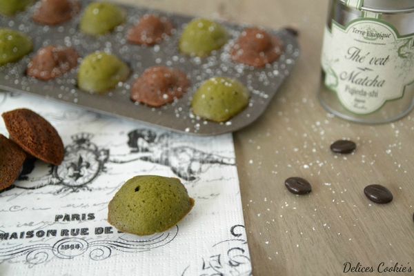 madeleines café thé matcha