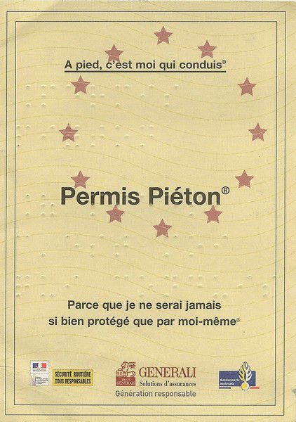 permis piéton