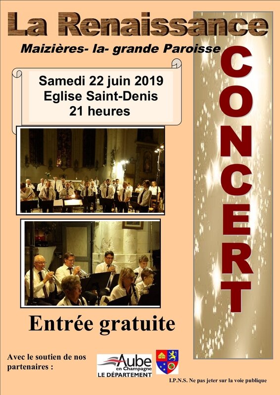 affiche concert église 22 juin 2019 format PDF