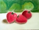 fraises pastel