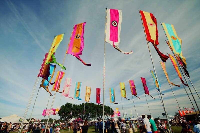 Jersey Live festival flags drapeaux