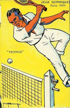 CPA Paris 1924 Tennis