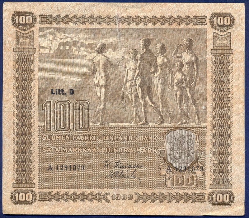 Finland 100 markkaa 1939