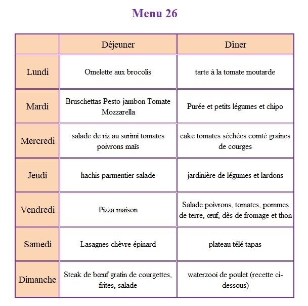 menu 26