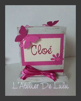 tirelire papillons personalisee