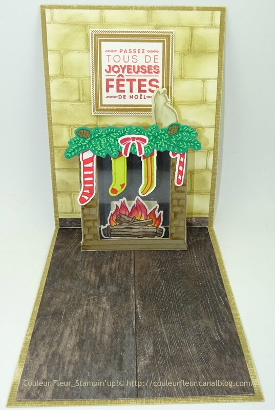 Carte fireplace face Noël 2017