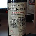 chateau <b>Gombaude</b>-<b>Guillot</b> 1985 pomerol