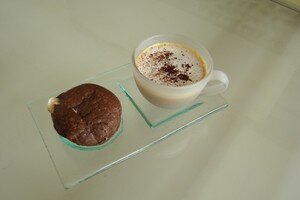 BROWNIE AU NOUGAT recettes dessert coulant de muffin au nougat