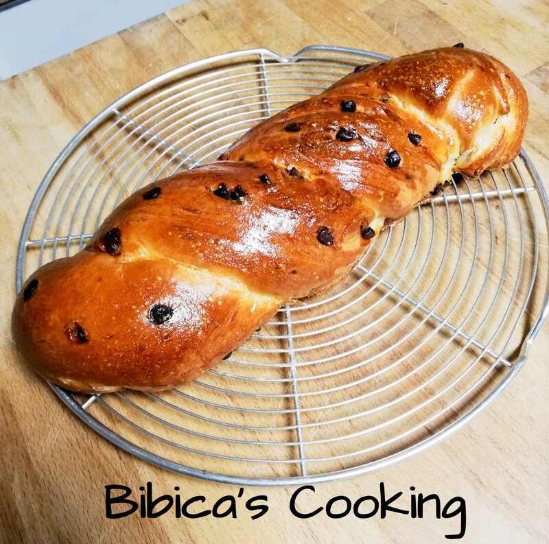 Brioche, sans beurre, sans oeuf (ou presque) aux pépites de chocolat