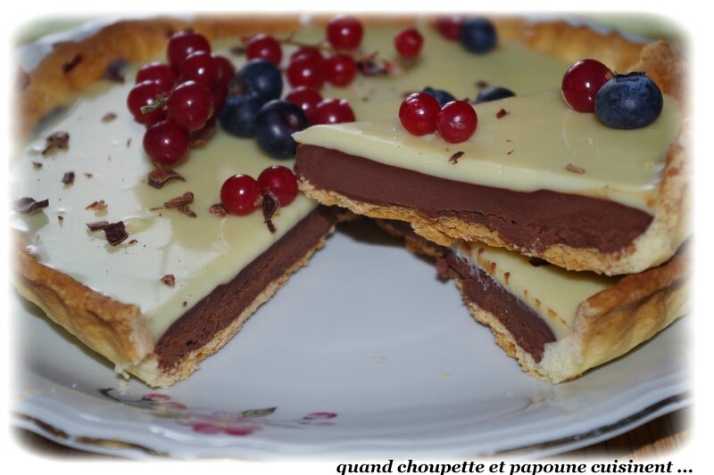 tarte aux deux chocolats-8882