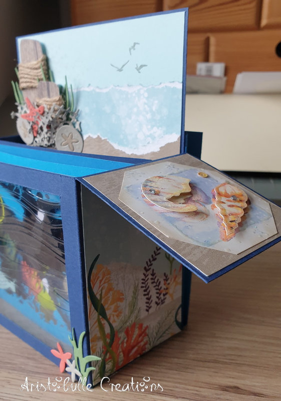 Card-in-a-box retraite plongée - côté droit
