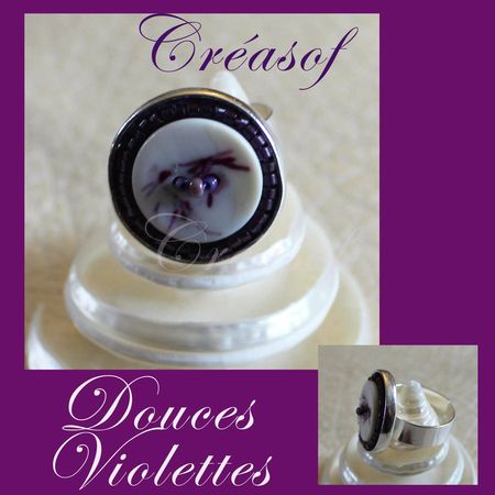 Bague douce violette