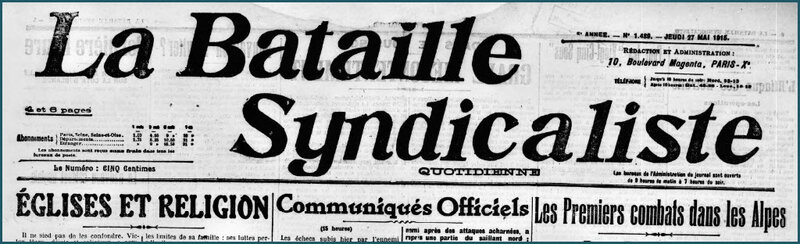La Bataille Syndicaliste