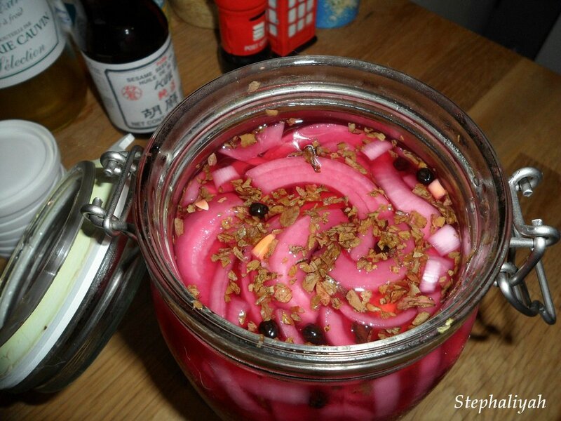 Pickles oignons rouges, carotte et choux-fleur - 2