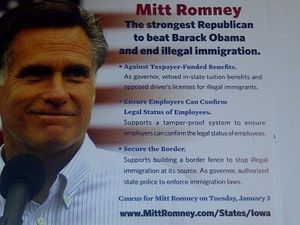immigration Mitt romney campaign poster