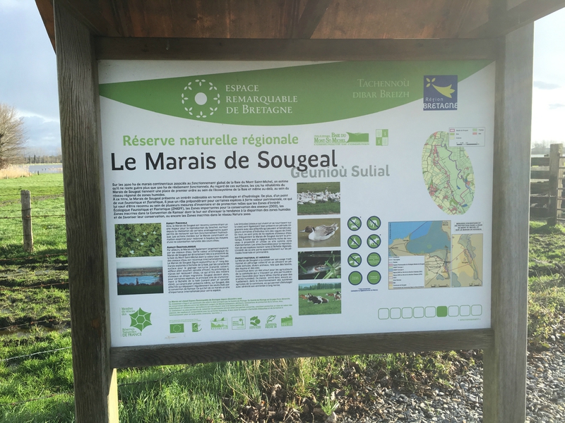 marais Sougeal inondation 14 février 2016 panneau