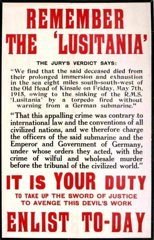 Affiche Canada Lusitania