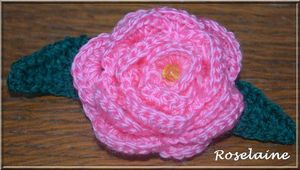 Roselaine538 rose crochet