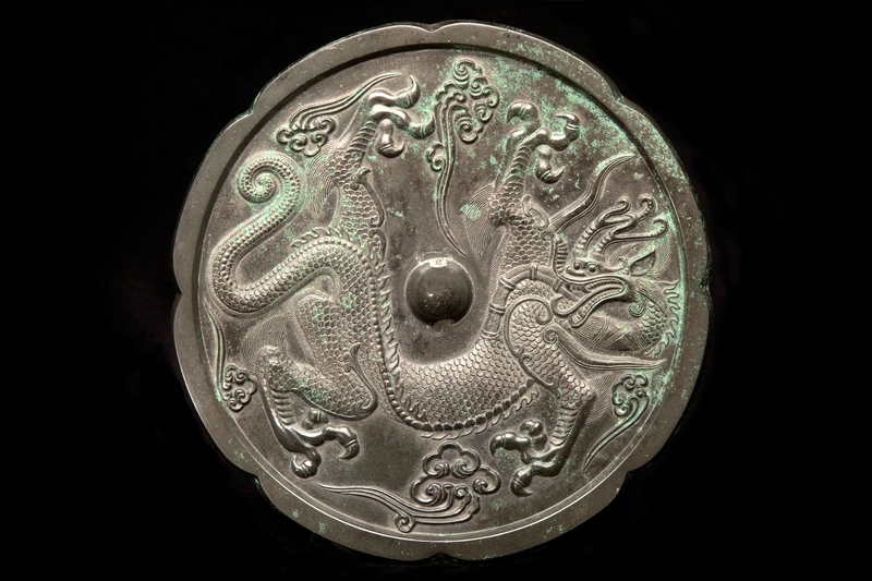 Lobed mirror, Tang dynasty (AD 618-906)