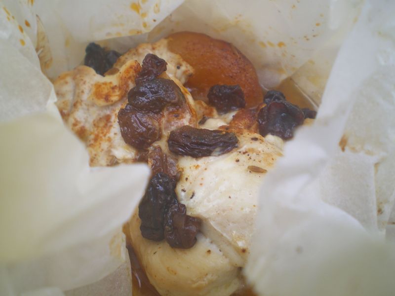 Papillotes de poulet aux fruits secs recettes plats Filets de poulet au porto ou il faut absolument que je teste ma Staub !