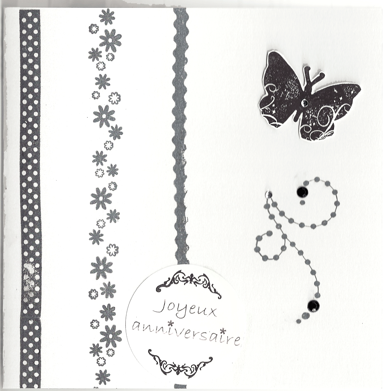 carte d anniversaire Scrap Co by Roseline