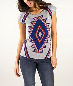 etam t shirt imprimé navajo