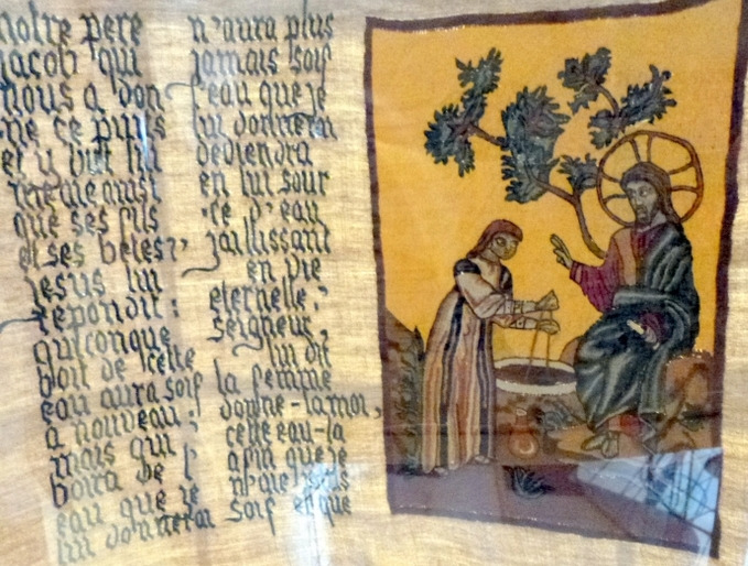 La Samaritaine, broderie de Nicole Renard