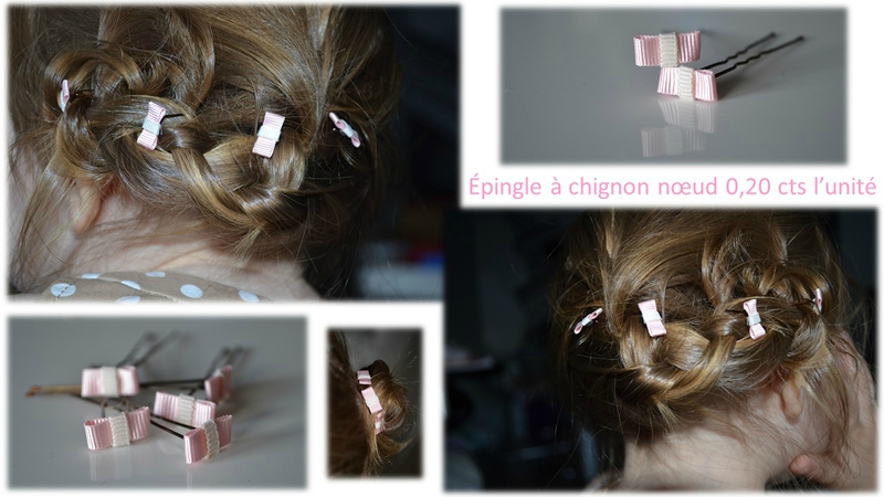 Epingle à chignon rose