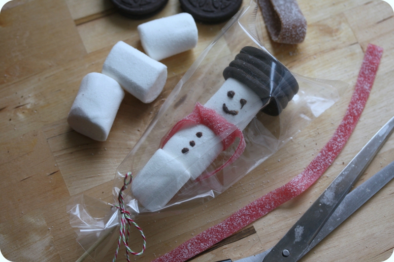 sucette bonhomme de neige cadeau gourmand