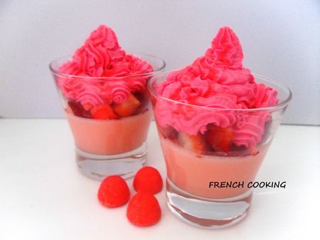 verrine fraise fraise tagada