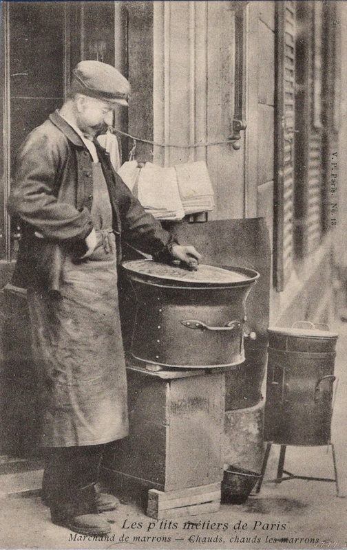 CPA Paris Les P'tits métiers Marchand de marrons
