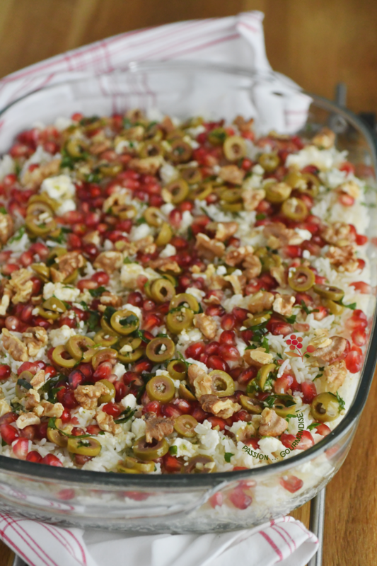 Riz au four, feta, olives vertes, arilles & noix_3