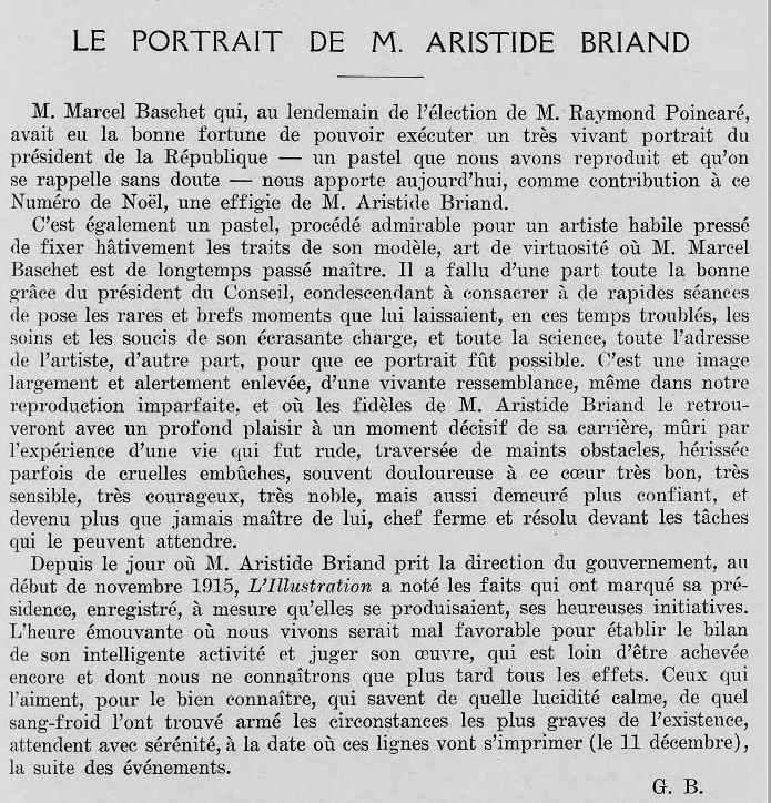 Portrait de A Briand