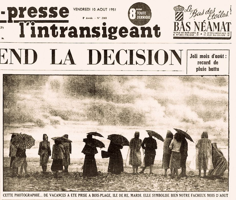 1951 paris presse mauvais temps