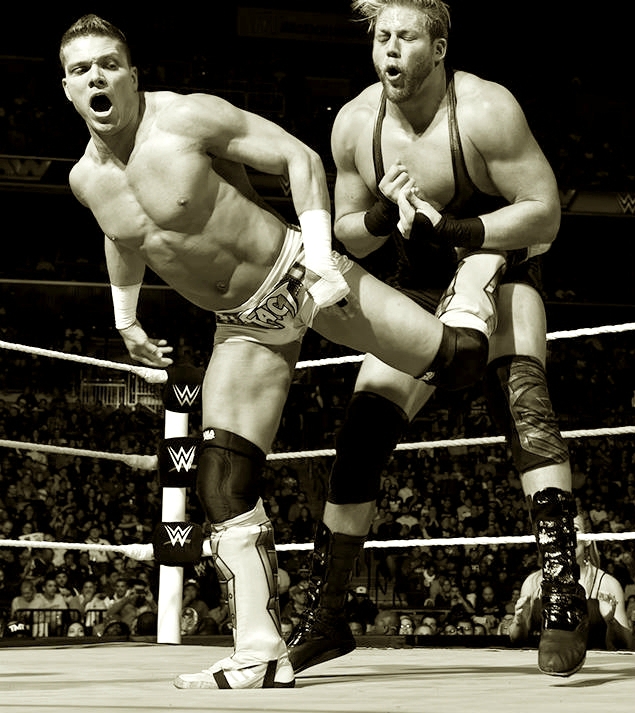 Tyson Kidd with Natalya vs Jack Swagger with Zeb Colter a Raw du 06 octobre 2014;