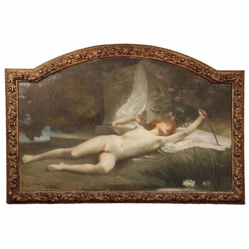 F: Le rêve d'Eros, 1870, Jules-Louis Machard 1839:1900