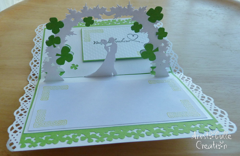 Carte mariage irlandais - ouverte face opposée