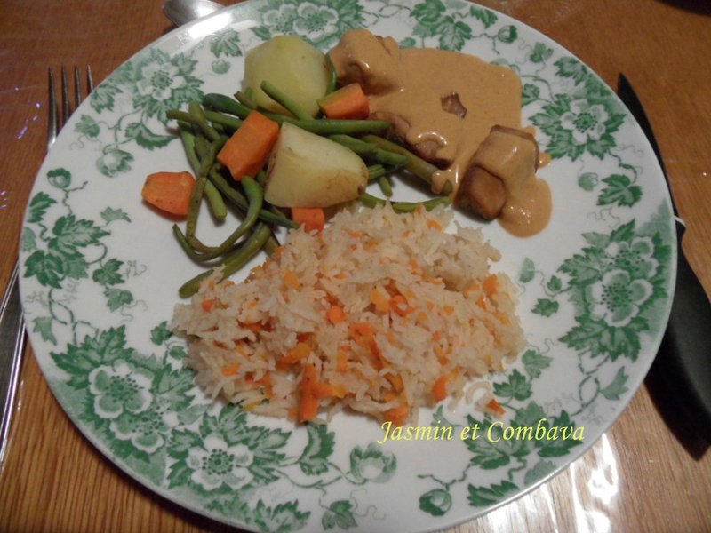 Poulet au beurre de cacahuètes