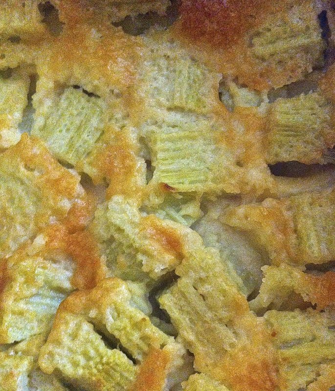 clafoutis légèrement vanillé à la rhubarbe