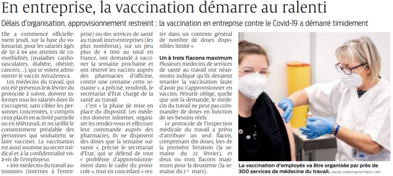 2021 02 28 SO En entreprise la vaccination démarre au ralenti