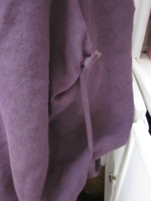 Robe CELESTE en lin prune - Taille 52 (1)