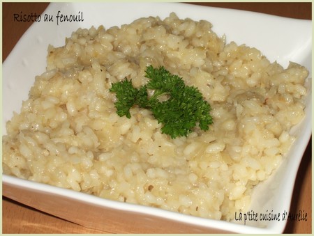 Risotto au fenouil recettes Envolée de Saint Jacques sur risotto au fenouil