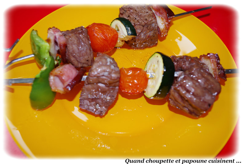 brochettes de boeuf au CookAll-7750