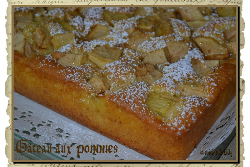 gâteau aux pommes