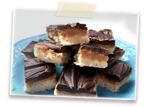 Délicieux carrés sablés au caramel et au chocolat (twix maison ou Millionaire’s shortbread) recettes Twix maison