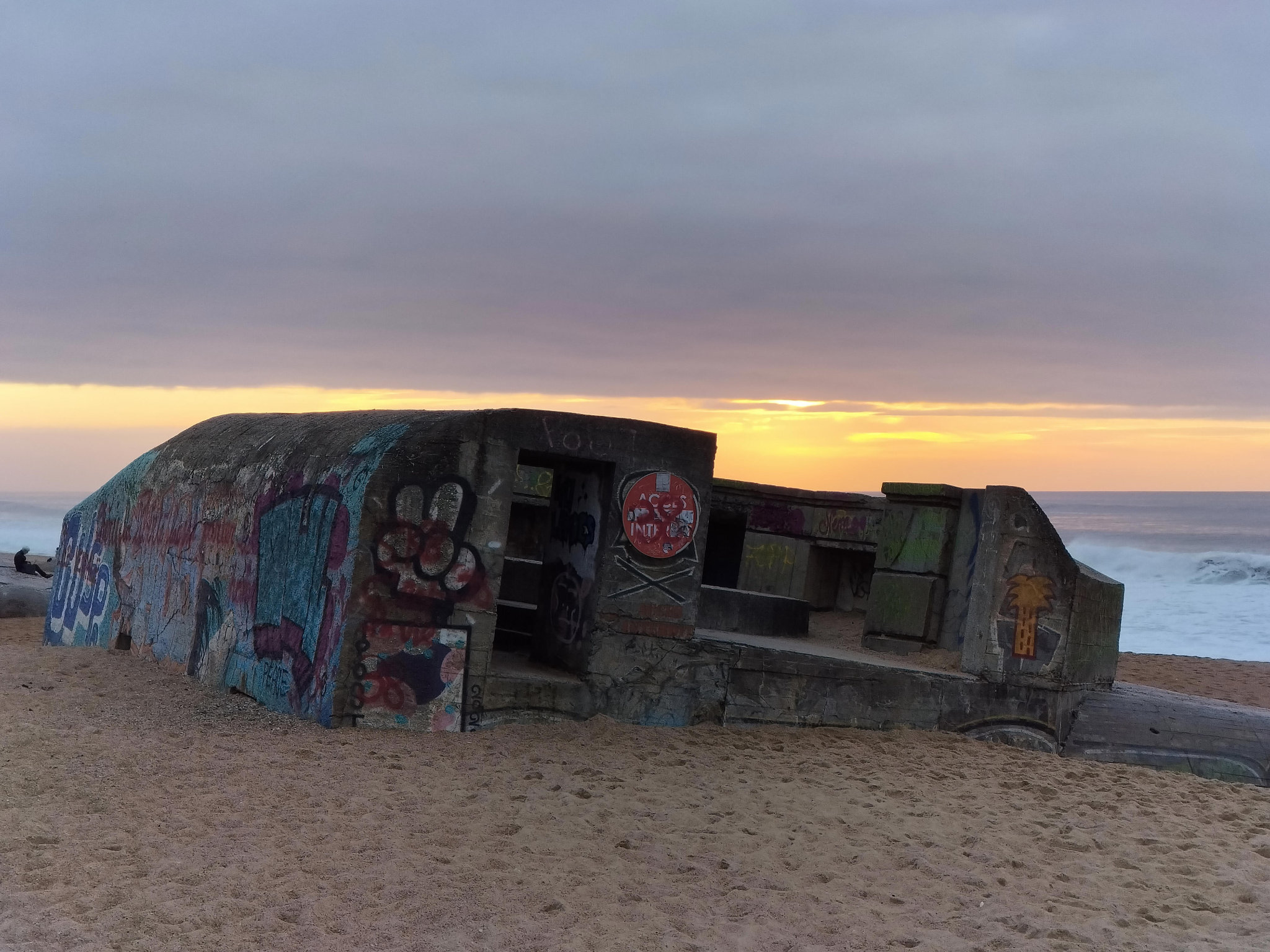 Labenne-Océan, coucher de soleil sur blockhaus 2021 (40)