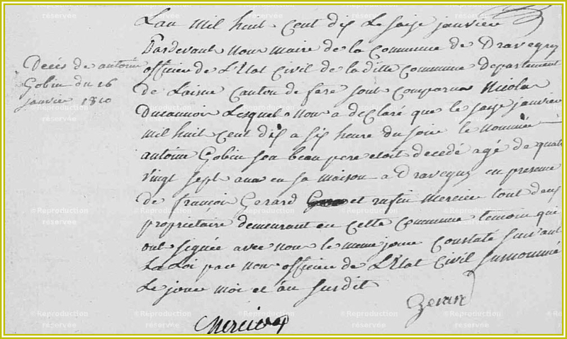 AD02 - 5Mi1174GOBIN Antoine - décès